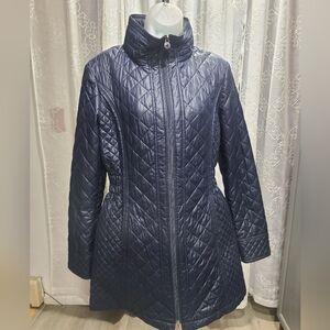 Women's Quilted Navy Jacket